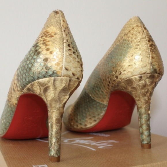 Christian Louboutin Multicolor Python Heels - Picture 11 of 12